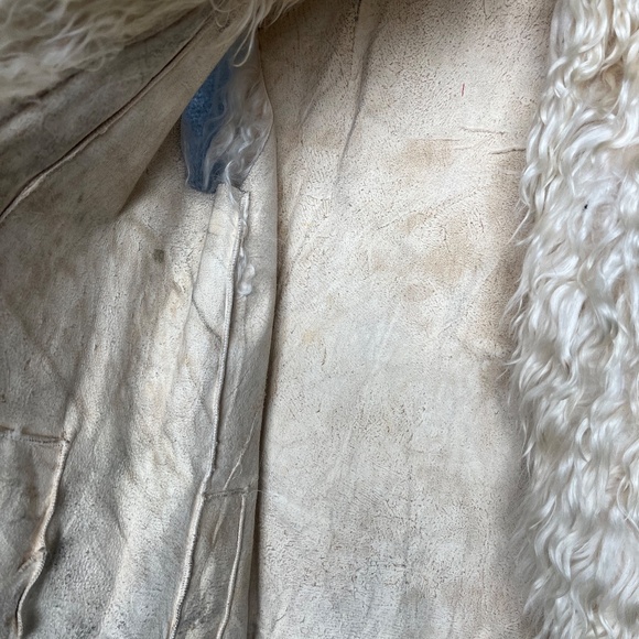 vintage rustic Tibetan lamb vest - Picture 4 of 4